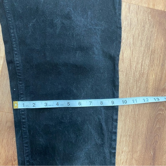 Levi's 550 Relaxed Fit Tapered Faded Black Jeans Mens 34x30 USA Made Vintage 90s - Picture 8 of 14